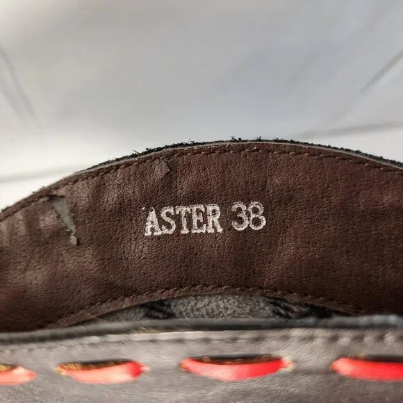 Spring Step L'artiste Aster Western Boots Size 38 EU Black Floral - Picture 8 of 8